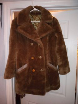 Sears Best Brown Female Fur Winter Coat