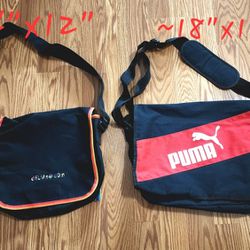 Rainbow trim black delias messenger bag & Heavy Duty Laptop Bag w/Shoulder Strap