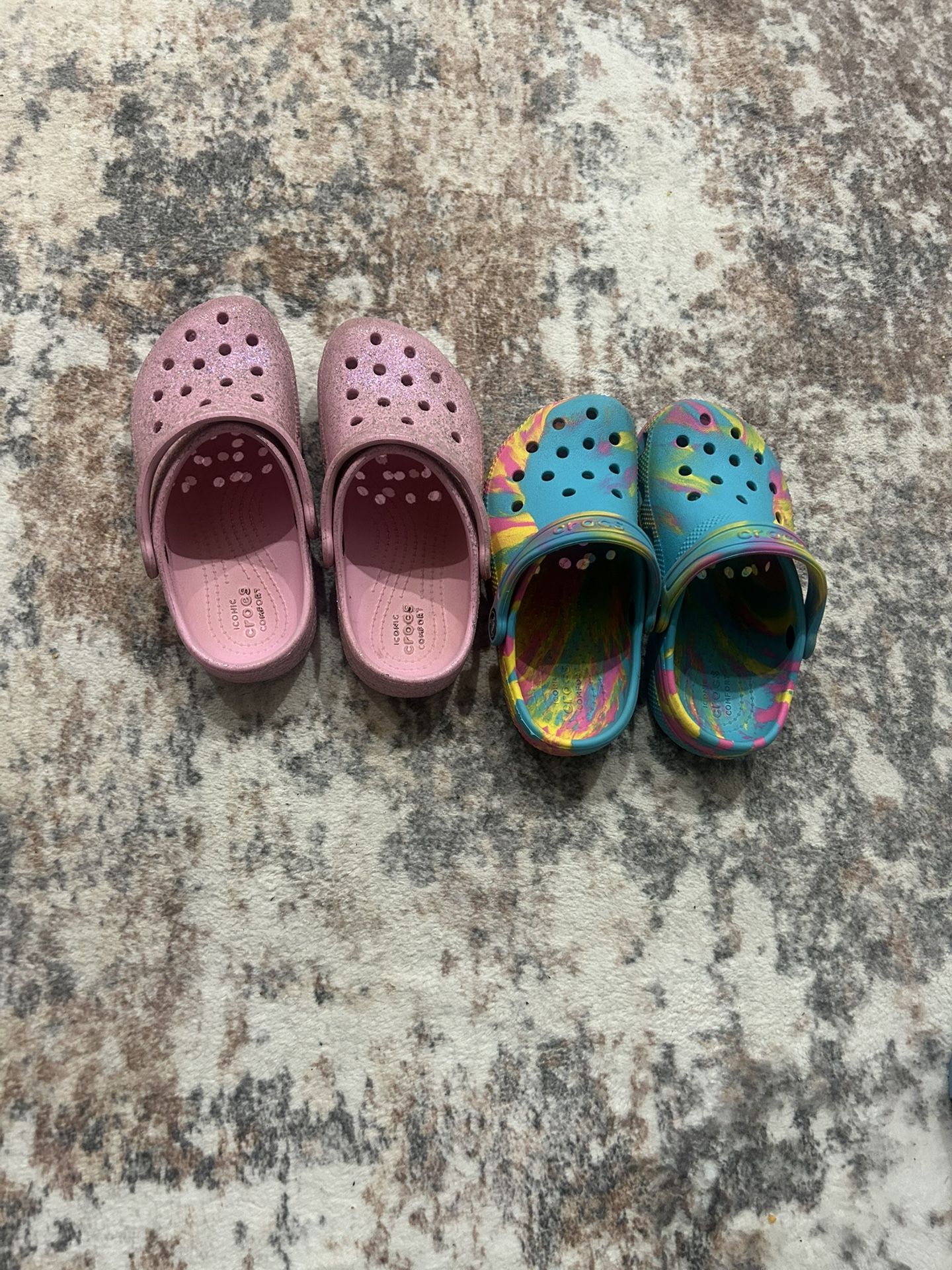 2 Pair Used Kids CROCS