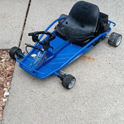 New battery is new charger razor ground force Drifter go kart for kids 4 years and up 15 miles an hour. 23 Mile and card Macomb Township Michigan