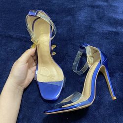 Blue High Heels 