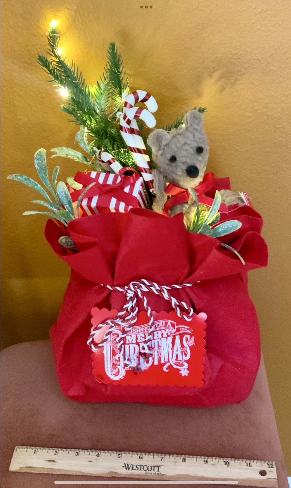 CHRISTMAS SANTA’S BAG WITH BEAR