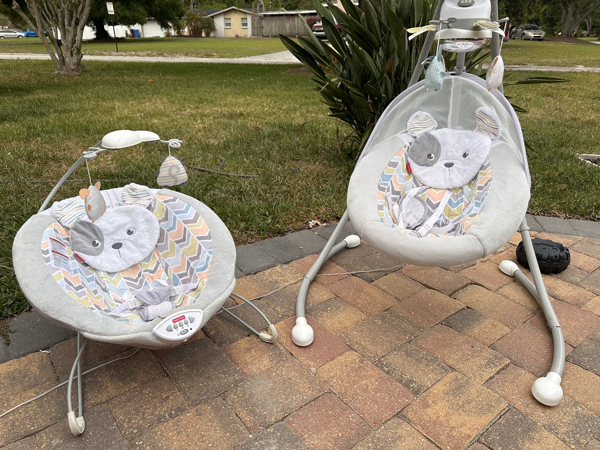 Baby Swing And Rocker Set