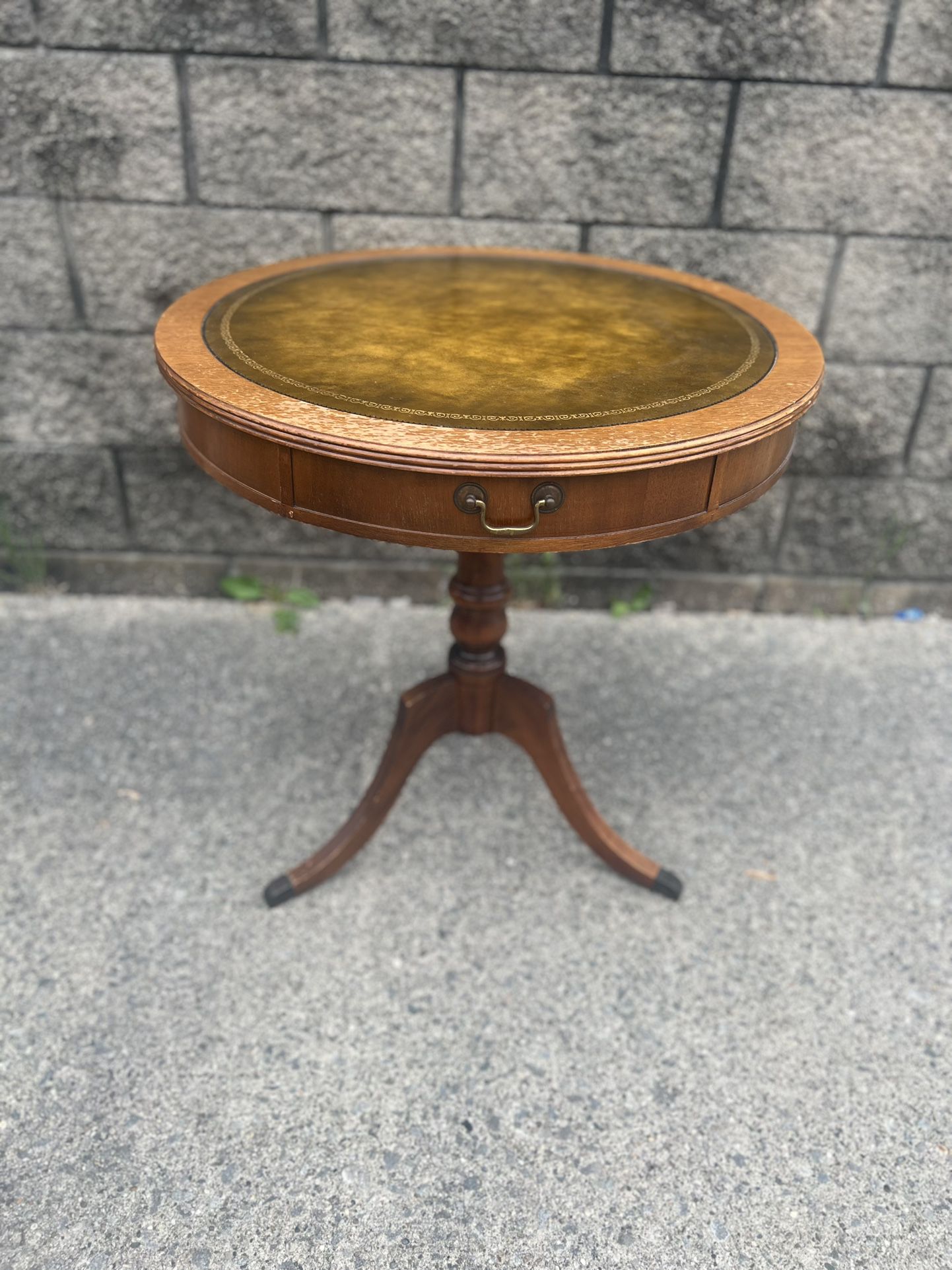 antique drum table