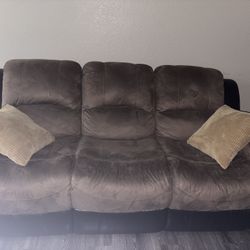 Brown Reclining Couch