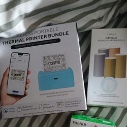 Wireless Portable Thermal Printer Bundle