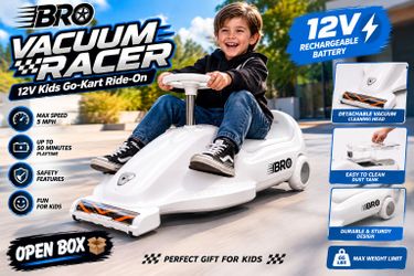 BRO Vacuum Racer 12V Kids Go-Kart Ride-On