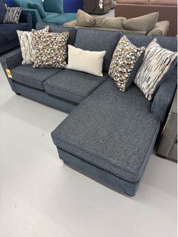 Brand new indigo sofa chaise