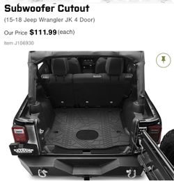 Jeep Wrangler Unlimited 2015-2018 rubber cargo mat