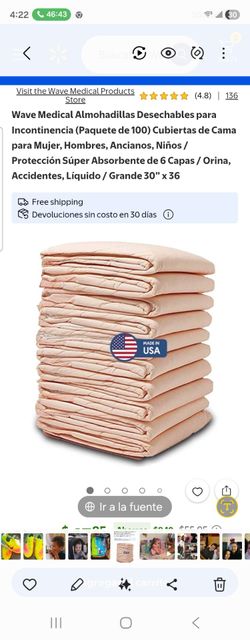 Nuevas wave medical almohadillas Desechables Para Incontinencia