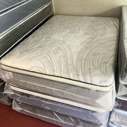 Queen Size Mattress 14” Inches Thick Pillow Top. Quality and Comfort,  Available All Sizes. New From Factory. Same Day Delivery