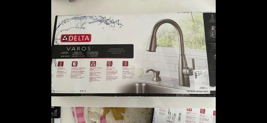 Delta Varos Pull Down Kitchen Luxury Faucet!!! Stainless Steel GREAT OFFERS!!!