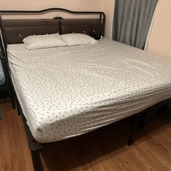 King Size Bed and mattress 