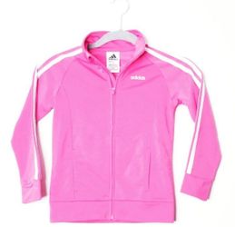 Adidas Sweatsuit Kids Size 6 Pink White