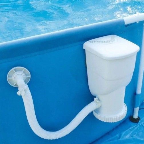 Summer Waves SFX600 Skimmer Pump Assembled with X600 Pump Works Great Used Condition, purchased brand new 5/2025. Summer Waves SFX600 Skimmer Pump Ass