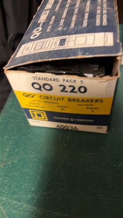 Square D QO220 Circuit Breakers Standard Pack 5