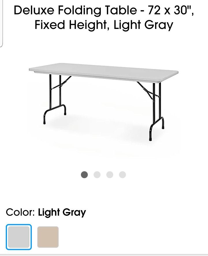Virco Folding Table - 72 x 30" MODEL M-6019x