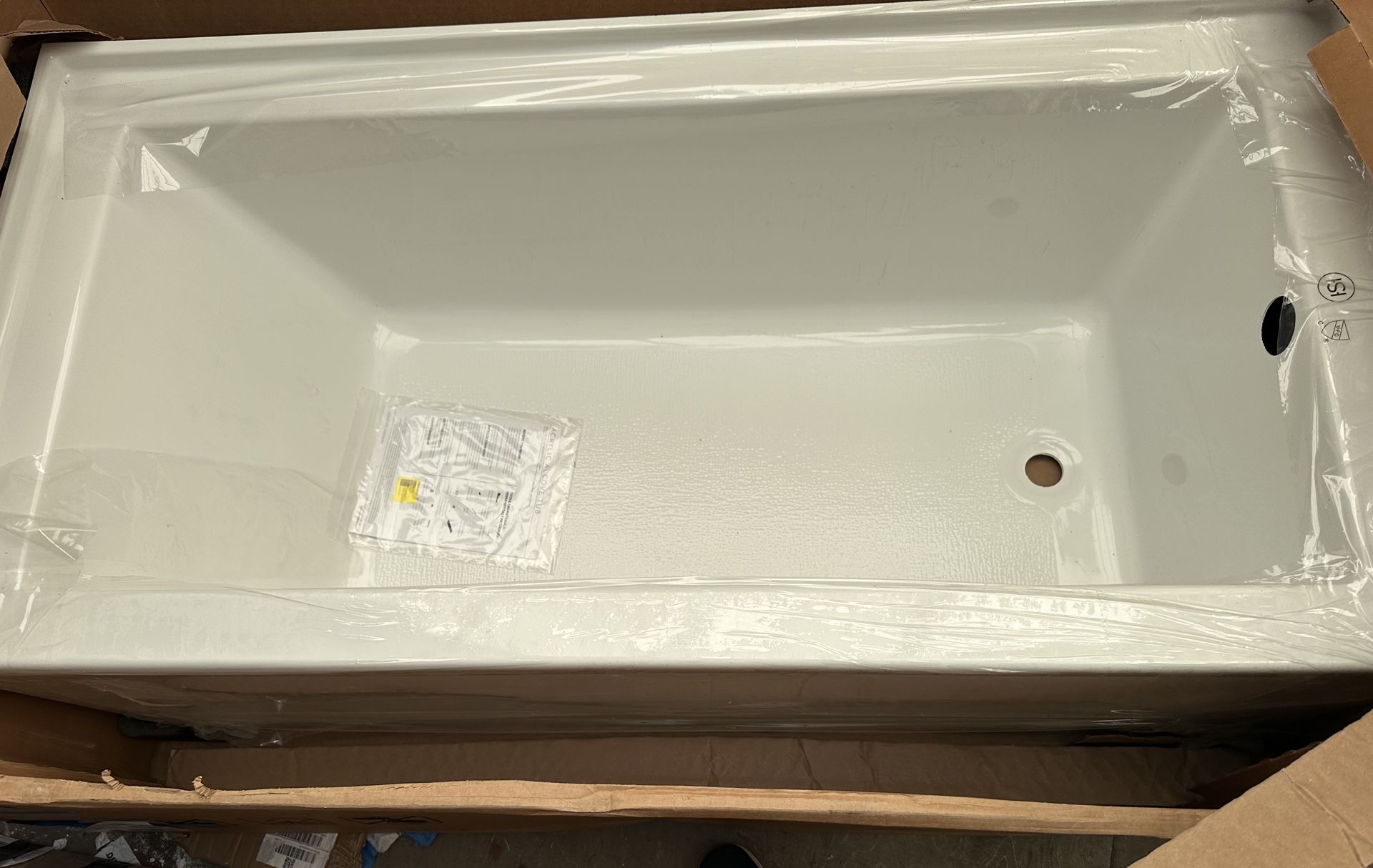 Signature Hardware 60x30RH Bathtub 
