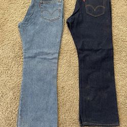 36x30  $20 Each Men's levis 517 Cowboy Bootcut Jeans New No Tags