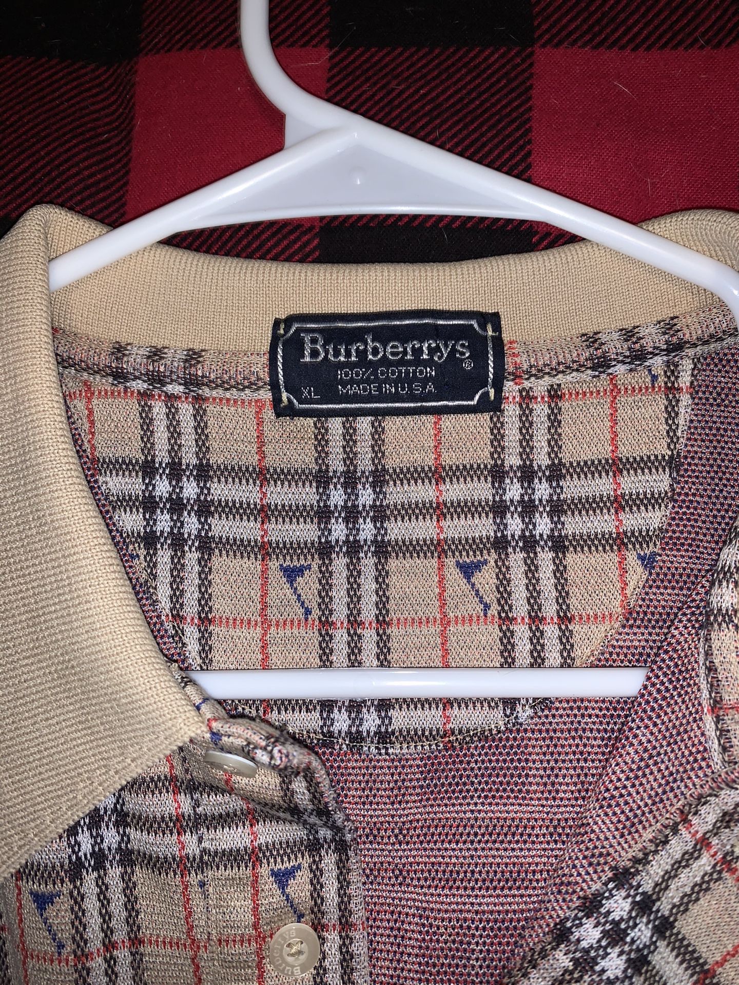 Burberry Plaid Polo Shirt