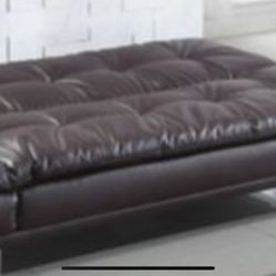 Leatherette Futon Sofa Bed