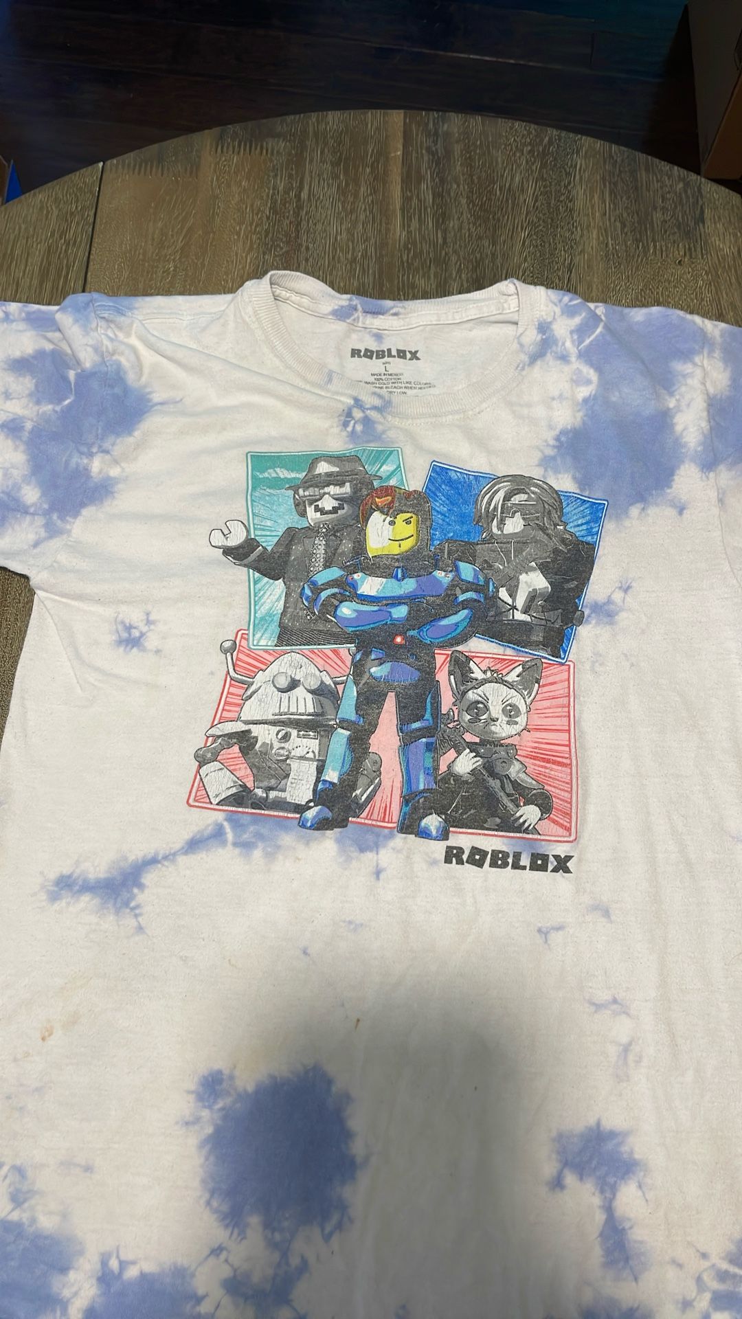 Boys Large Roblox Tie Dye Tshirt