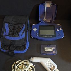 Gameboy Advance Indigo With Extras