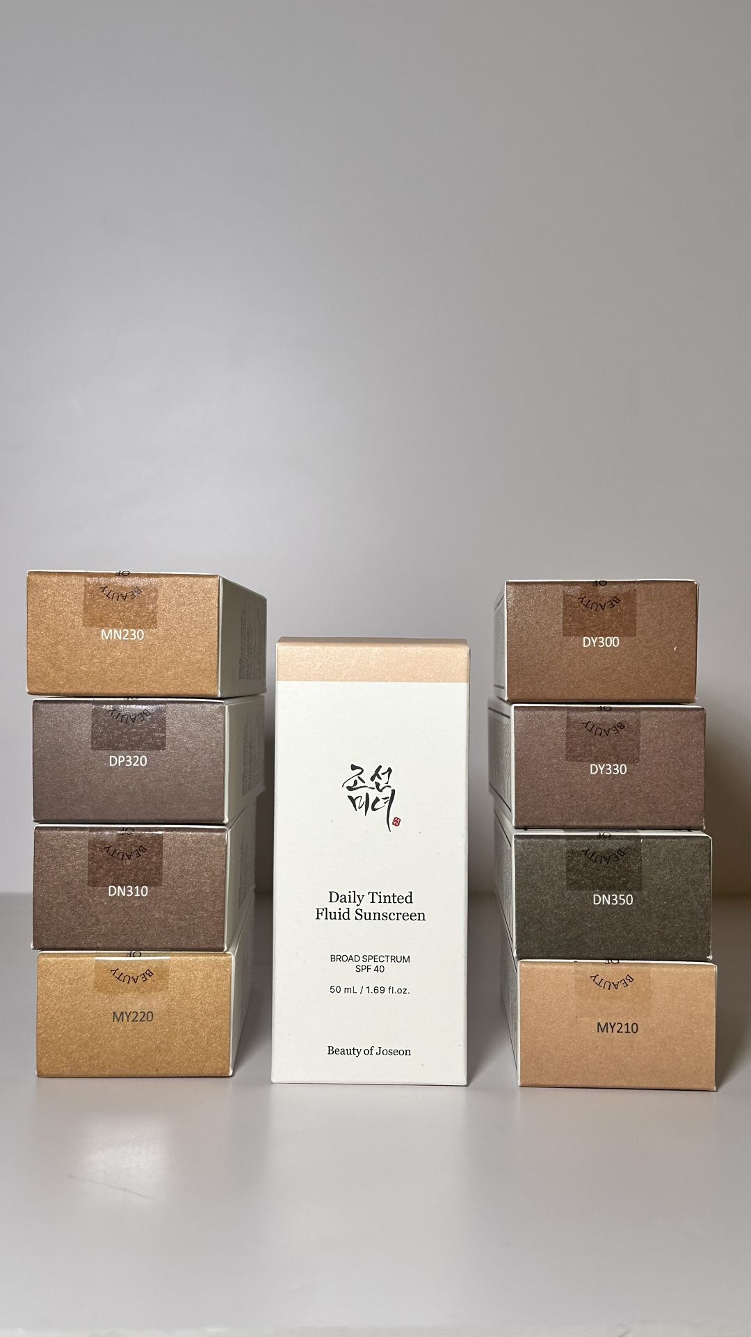 Beauty of Joseon Daily Tinted Fluid Sunscreen for Face Moisturizing Broad Spectrum SPF 40