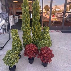 New Starting At 2Ft $25, 3ft $60 & 6Ft $85!! Artificial Topiary Trees Set of 2