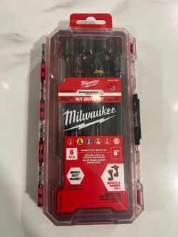 Milwaukee SHOCKWAVE Impact Duty 6 in. Magnetic Nut Driver Set (6-Pieces)