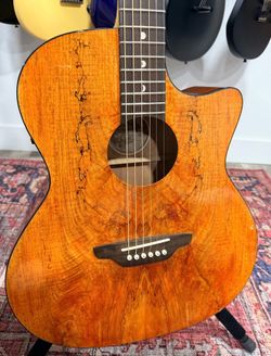 Luna H Spalt Grand Concert Acoustic-Electric – Clean, Plays Great