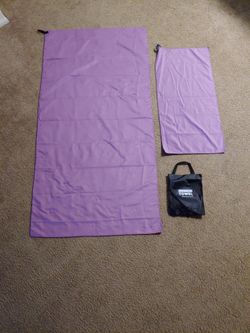 2pcs Quick Drying Microfiber Camping Towels with Loop