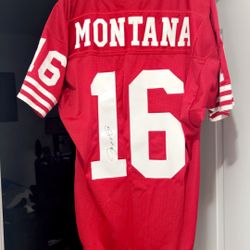 Autographed Joe Montana San Francisco 49ers Jersey – Wilson Pro Line Authentic