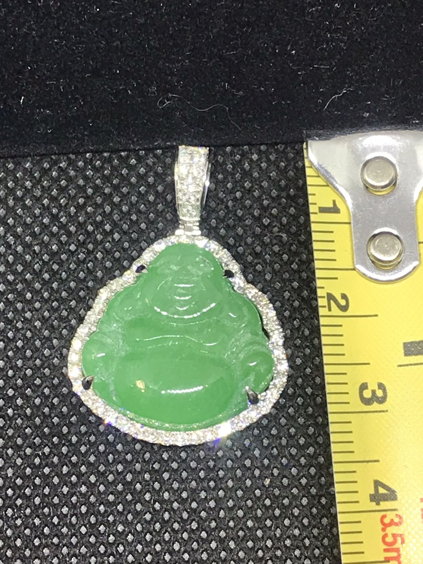 Diamond Buddha medallion , Pendant ,budda charms,iced out piece bustin’ piece, charm , medallion,jade,white Gold