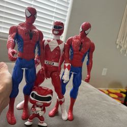 Spider-Man & Power Rangers Figure Lot – $25