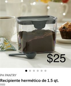 Princess House Recipiente hermético de 1.5 qt.