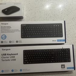 2 TARGUS KEYBOARDS AND 1 MOUSE