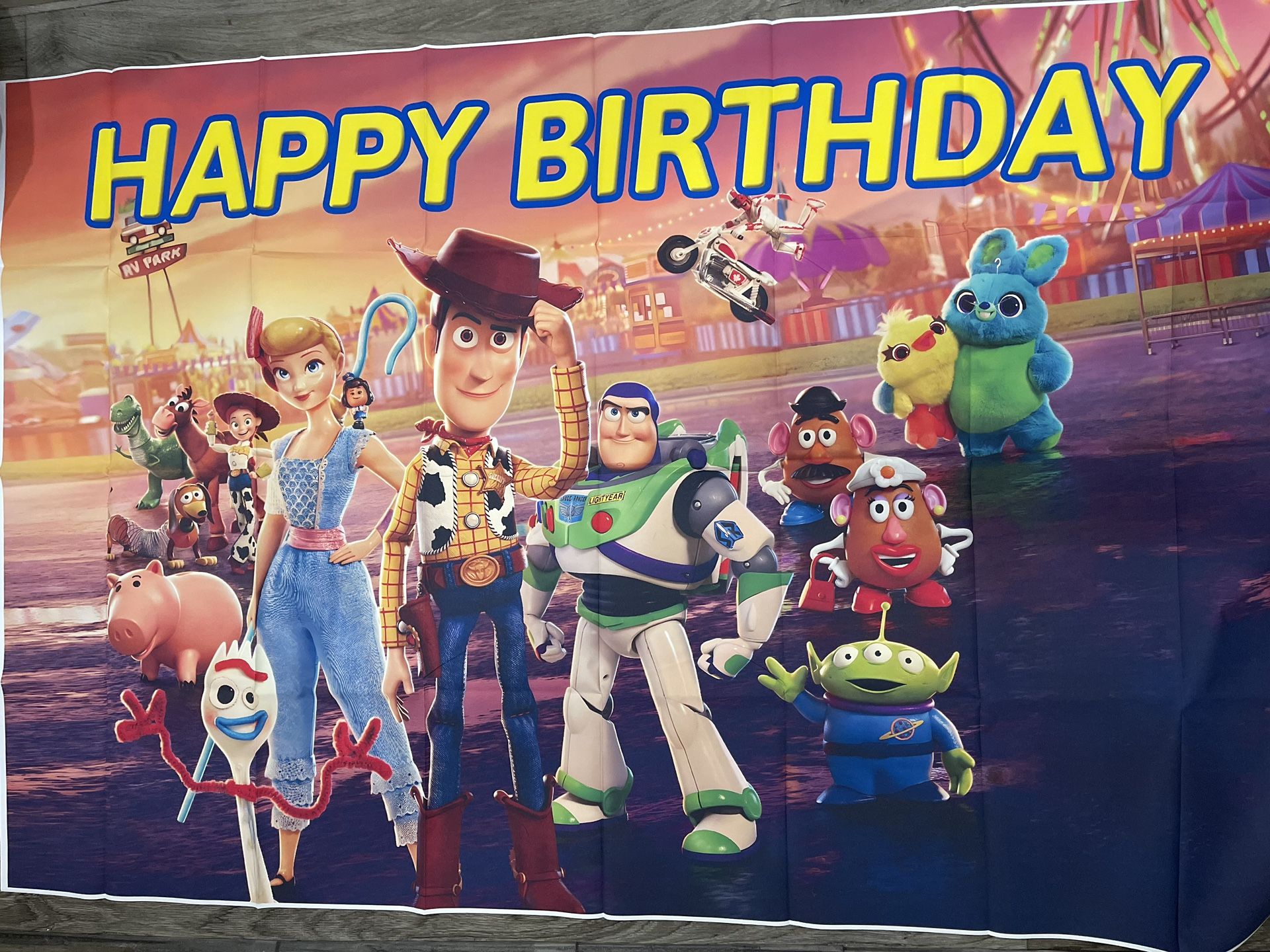 Toy Story Backdrop 5x3ft