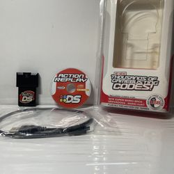 Action Replay Nintendo Ds Complete With Disc And Cart And Plastic Tested Oem 