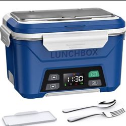 Cordless Electric Lunch Box for Adults, Heated Lunch Box Battery Powered with Automatic Heating, 
