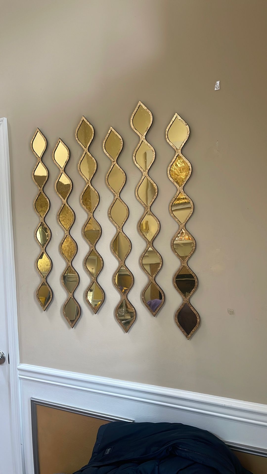 7 Pieces Decorative Teardrop Mirrors