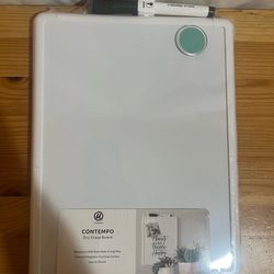 U Brands Contempo Magnetic Small Whiteboard, 8.5” x 11”, White Modern Frame Brand New $5 Meet Up In Irving @dfwgoods