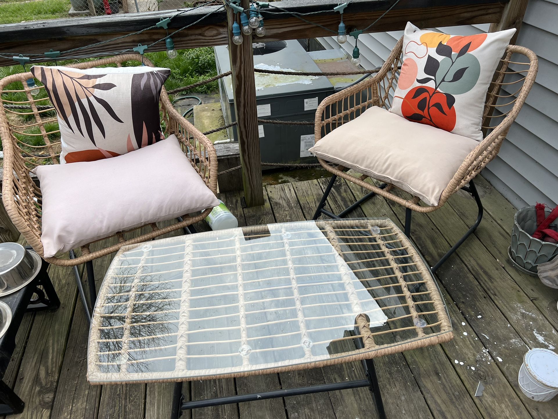 Woven Basket Style Patio Furniture