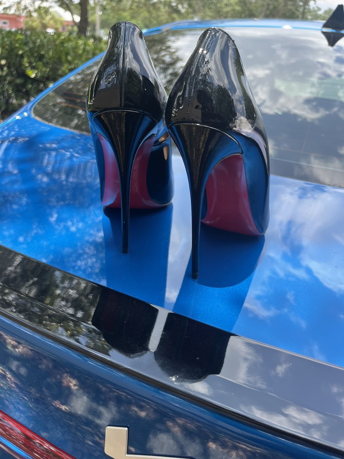 Red Bottoms, Black , Size 41