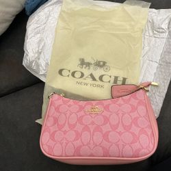 Pink hand bag
