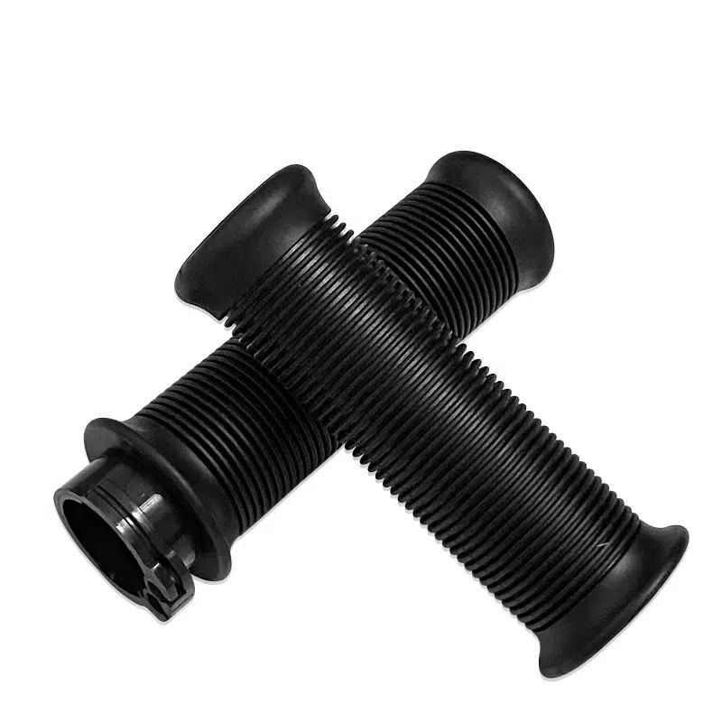 Universal Motorcycle Grips, Comfort Soft Non Slip Rubber, Black 7/8” 22mm 24mm
