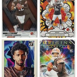 Shedeur Sanders - Cleveland Browns - 4 Card Bundle 