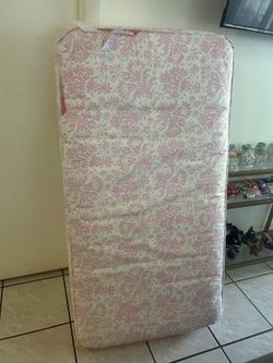 Pink Patterned Crib/Toddler Mattress