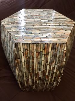 Beautiful Mosaic Pedestial - 17” H X 14” W
