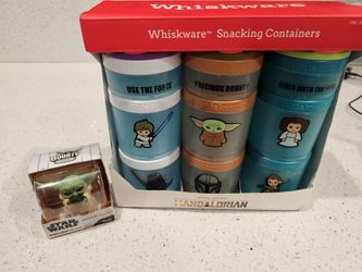 Whiskware Star Wars Snacking Containers With Free Grogu Figure 
